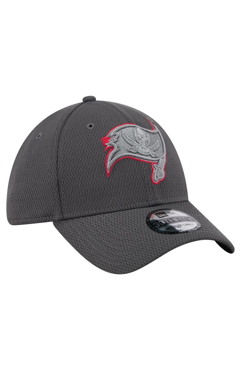 New Era Men's New Era Graphite Tampa Bay Buccaneers  Main 39THIRTY Flex Hat, Alternate, color, 