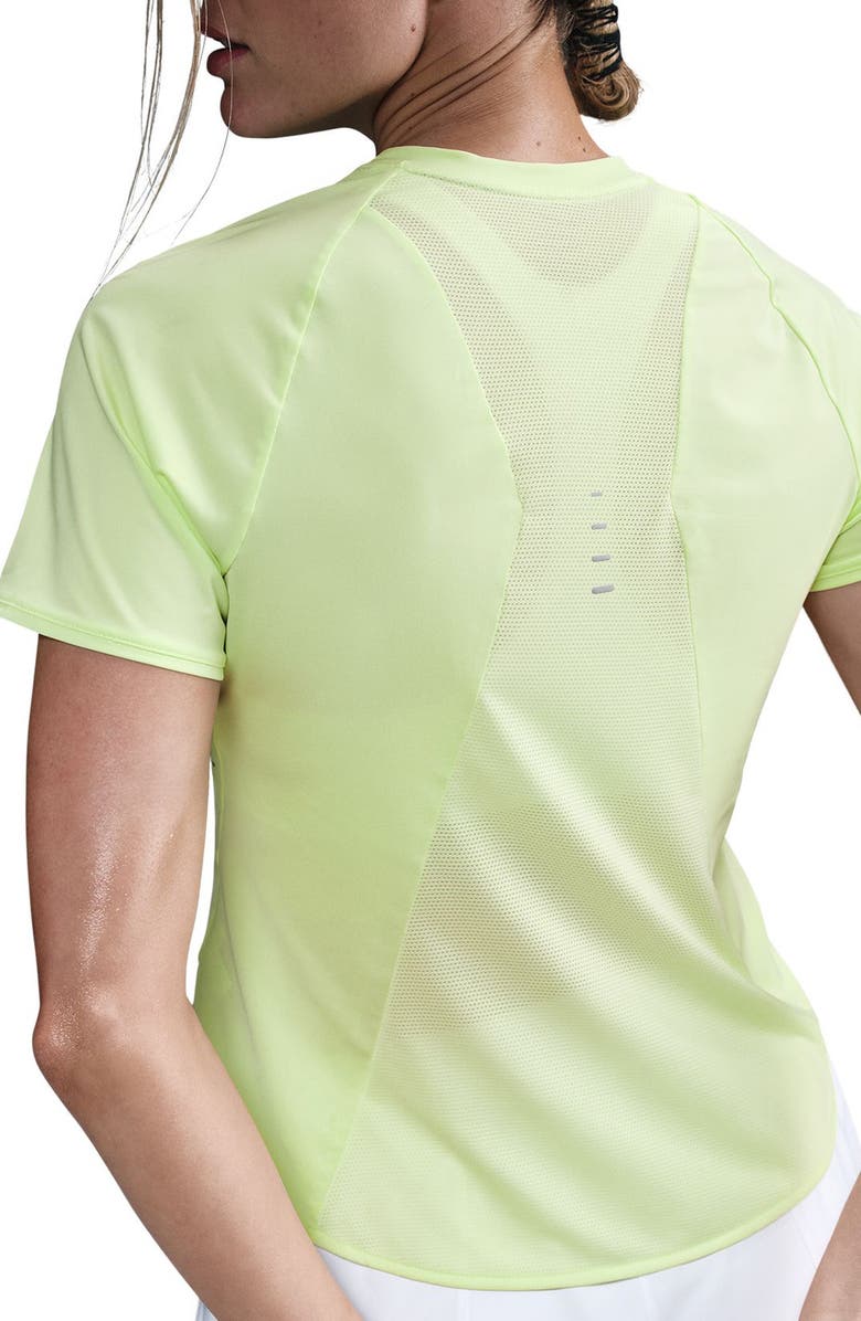 Nike Swift Dri-FIT Short Sleeve Running Top, Alternate, color, Barely Volt