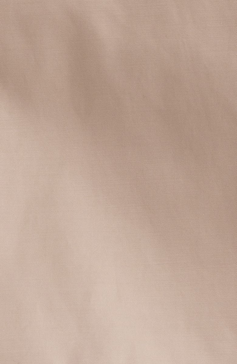 London Fog Double Breasted Trench Coat, Alternate, color, Stone/ Black