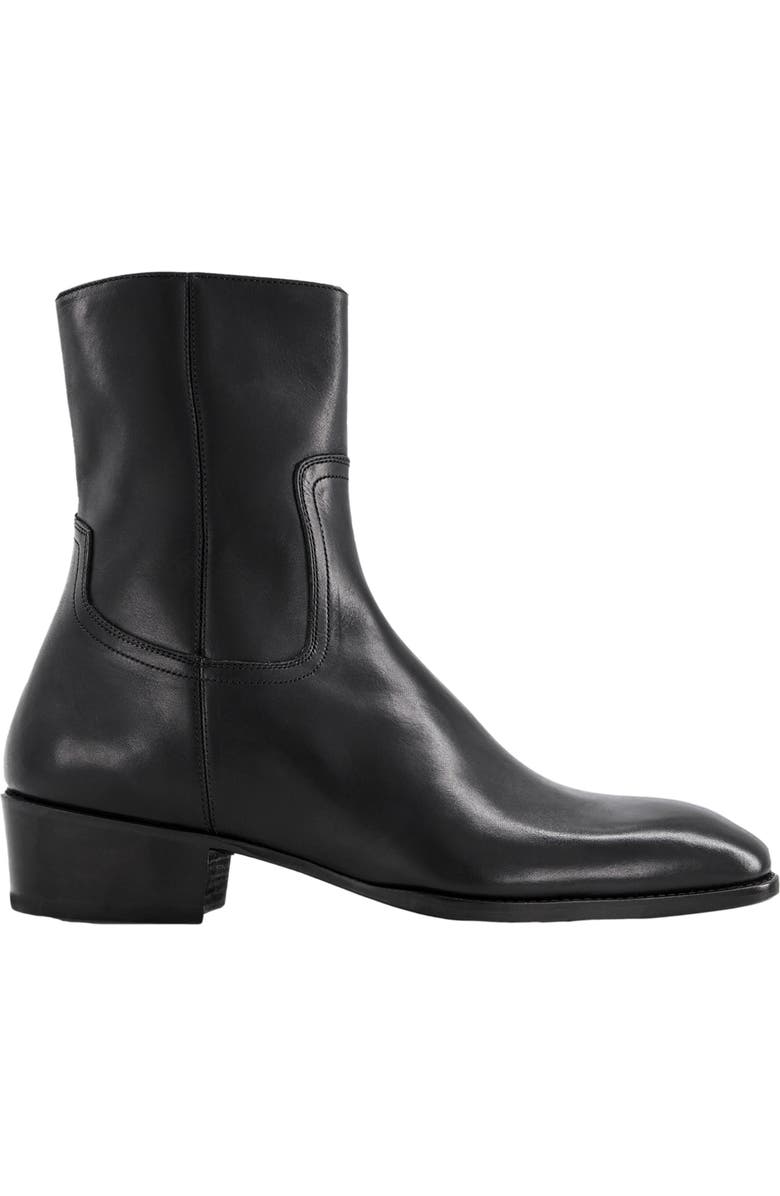 Anthony Veer Lennox Boot, Alternate, color, Obsidian Black Leather