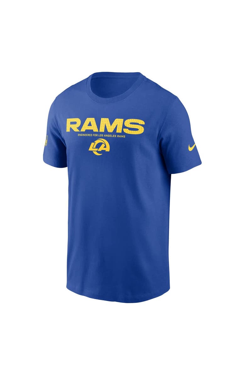 Nike Men's Nike Royal Los Angeles Rams Sideline Performance T-Shirt, Alternate, color, Royal