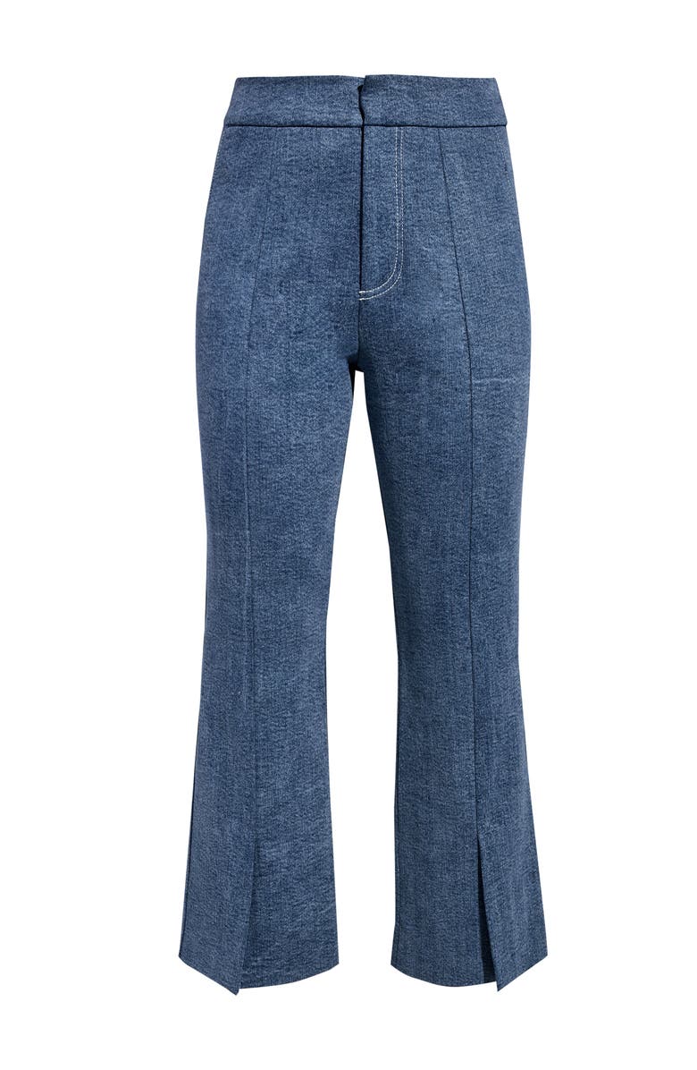 AS by DF Gianna Cropped Micro Flare Jeans, Alternate, color, Med Wash Denim