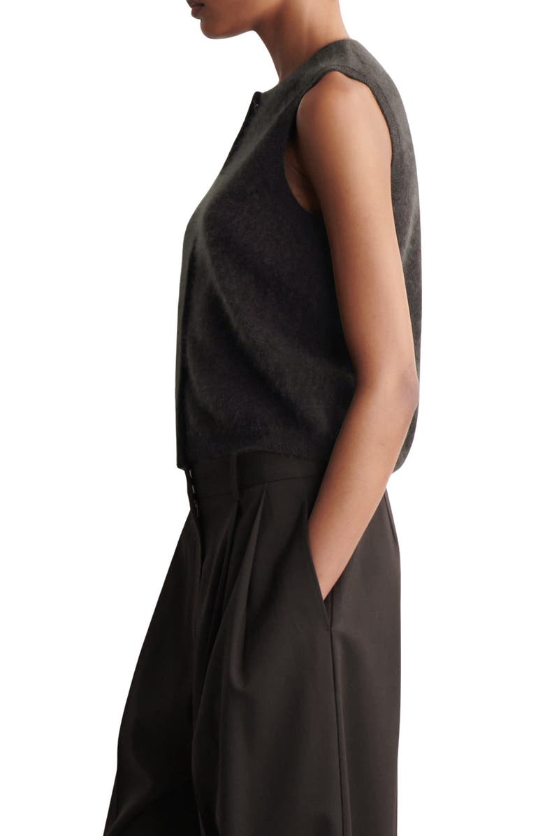 COS Elver Cashmere Sweater Vest, Alternate, color, Brown Dark