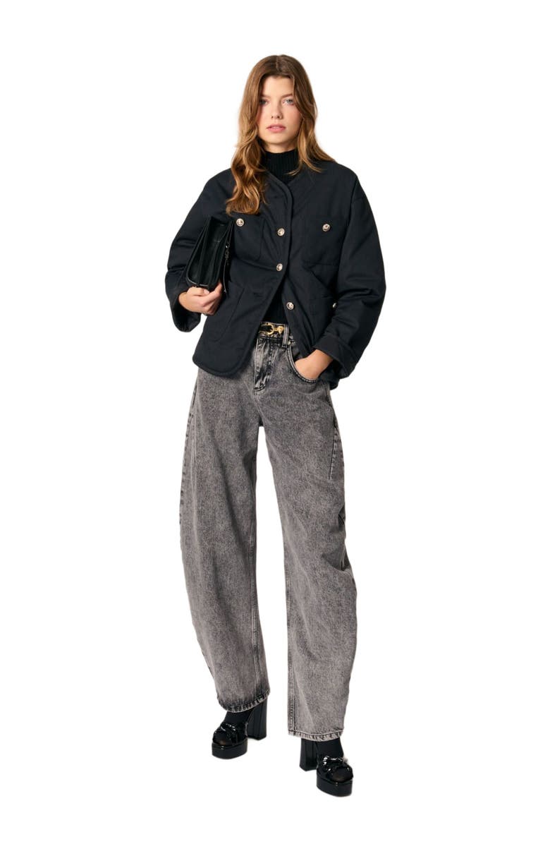 maje Reversible quilted coat, Main, color, 