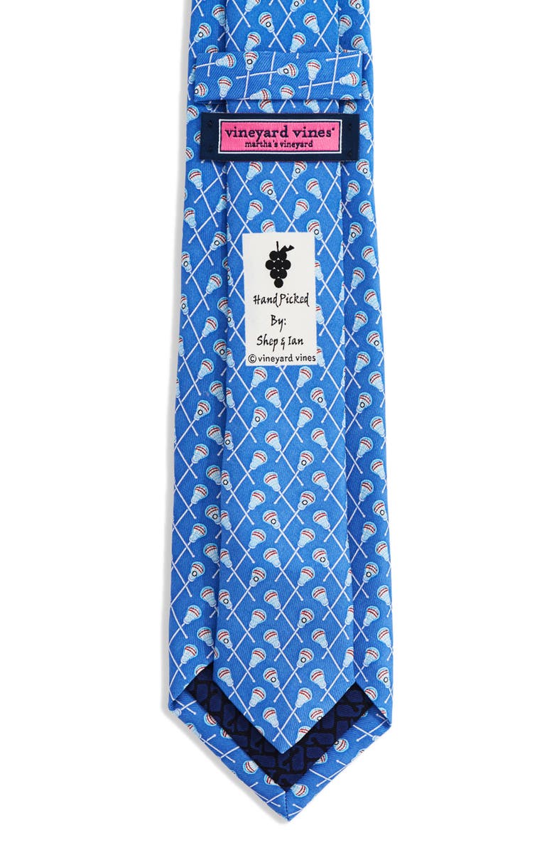 vineyard vines Kids' Lacrosse Silk Tie, Alternate, color, Tide Blue