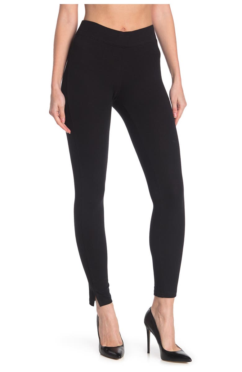 Hue Slit Hem Leggings, Alternate, color, 