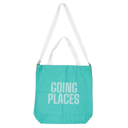 Totalee Gift Going Places Tote Cotton Green
