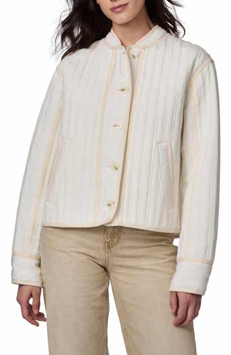 Bernardo Textured Quilted Button-Up Jacket