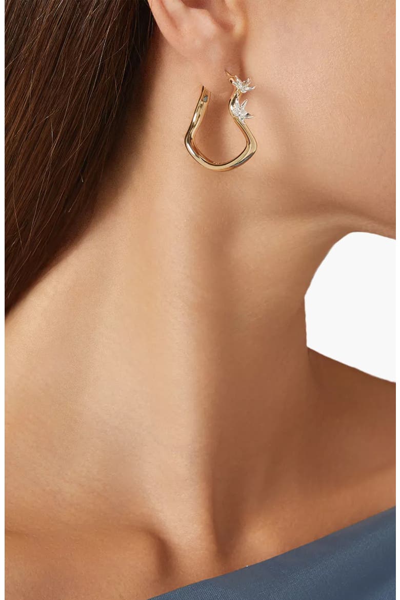 Calino Hoop Earrings In Gold, Alternate, color, Gold