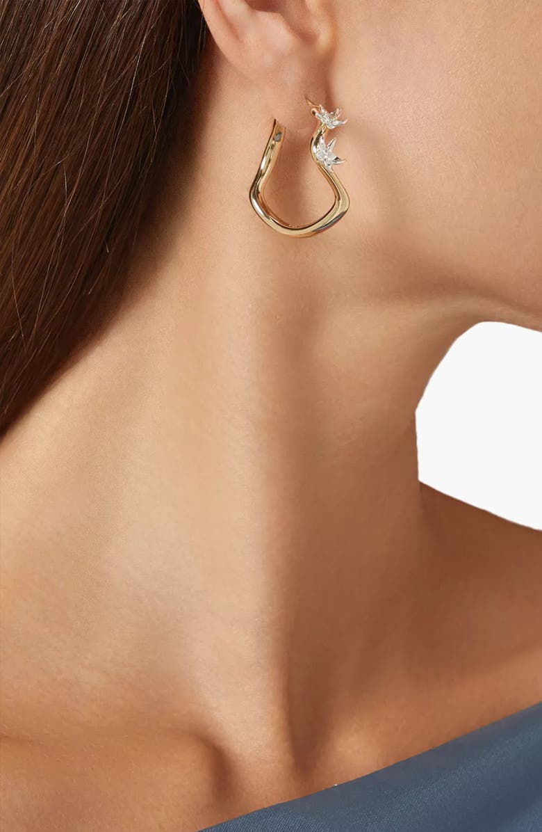 YOJ Calino Hoop Earrings In Gold, Alternate, color, Gold