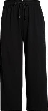 Caslon® Wide Leg Ankle Sweatpants
