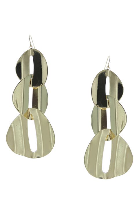 Triple Chain Link Earrings