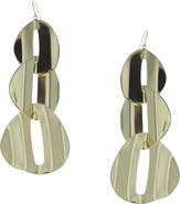 OLIVIA WELLES Triple Chain Link Earrings