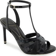 Kenneth Cole Liona Embossed T-Strap Sandal