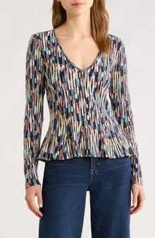 Rosalia Space Dye Cotton Knit Top