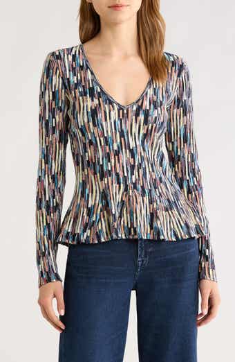Rosalia Space Dye Cotton Knit Top