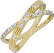 Bony Levy Cleo Diamond Crossover Ring