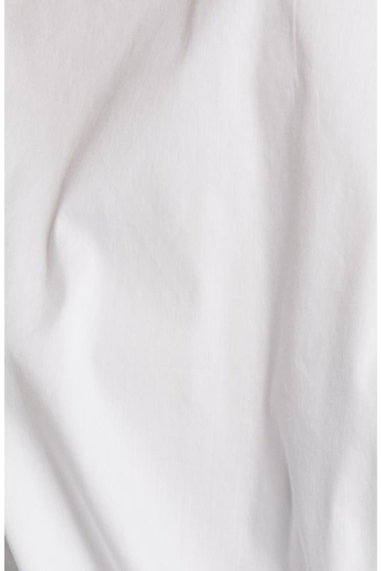Alexis Tie Front Poplin Top, Alternate, color, WHITE