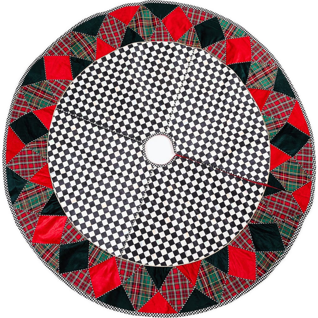 Mackenzie-childs Mackenzie Childs Mix Check Tree Skirt In Multi
