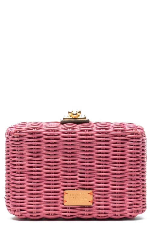 Frances Valentine Paige Wicker Box Clutch