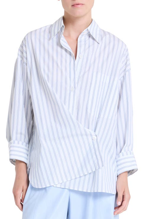 New Earl Stripe Cotton Button-Up Shirt