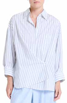 New Earl Stripe Cotton Button-Up Shirt