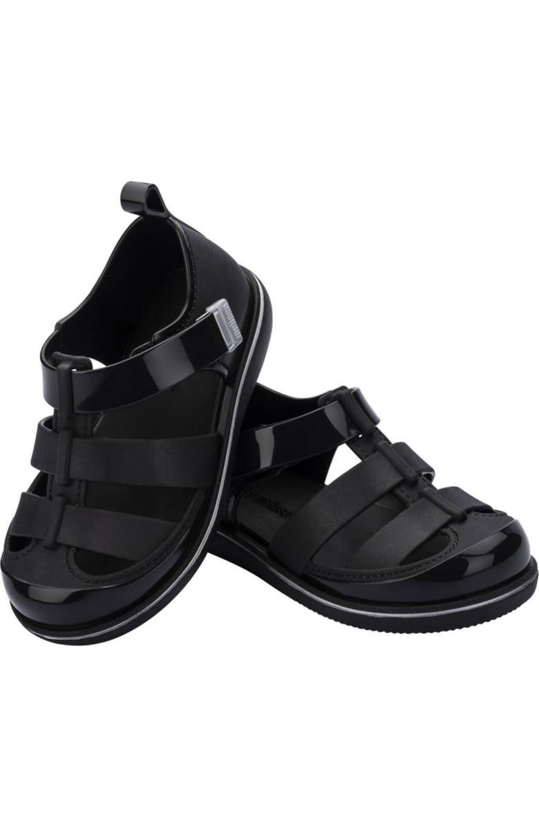 Mini Melissa Kids' Smash Jelly Sandal, Alternate, color, Black