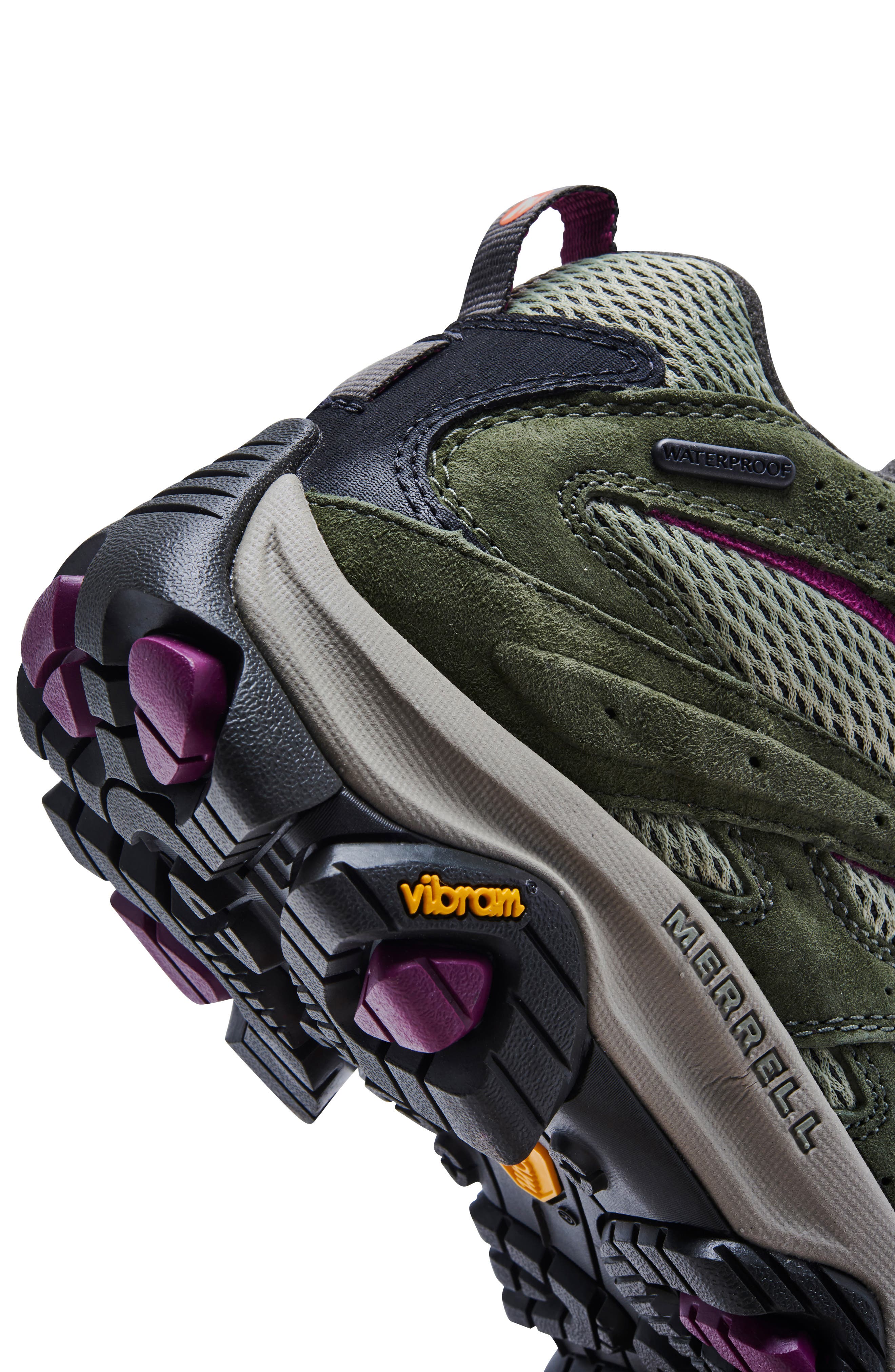 Merrell Moab 3 Waterproof Mid Hiking Boot, Alternate, color, Mulberry