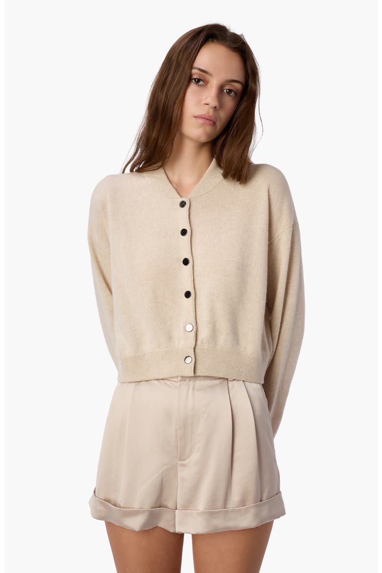 Marcela Boxy Cashmere Cardigan, Alternate, color, BONE
