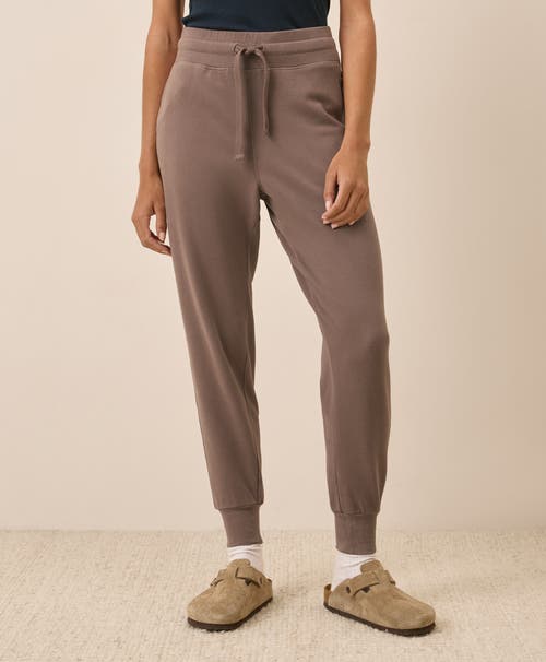 Pact Organic Cotton Cloudknit Jogger In Brown