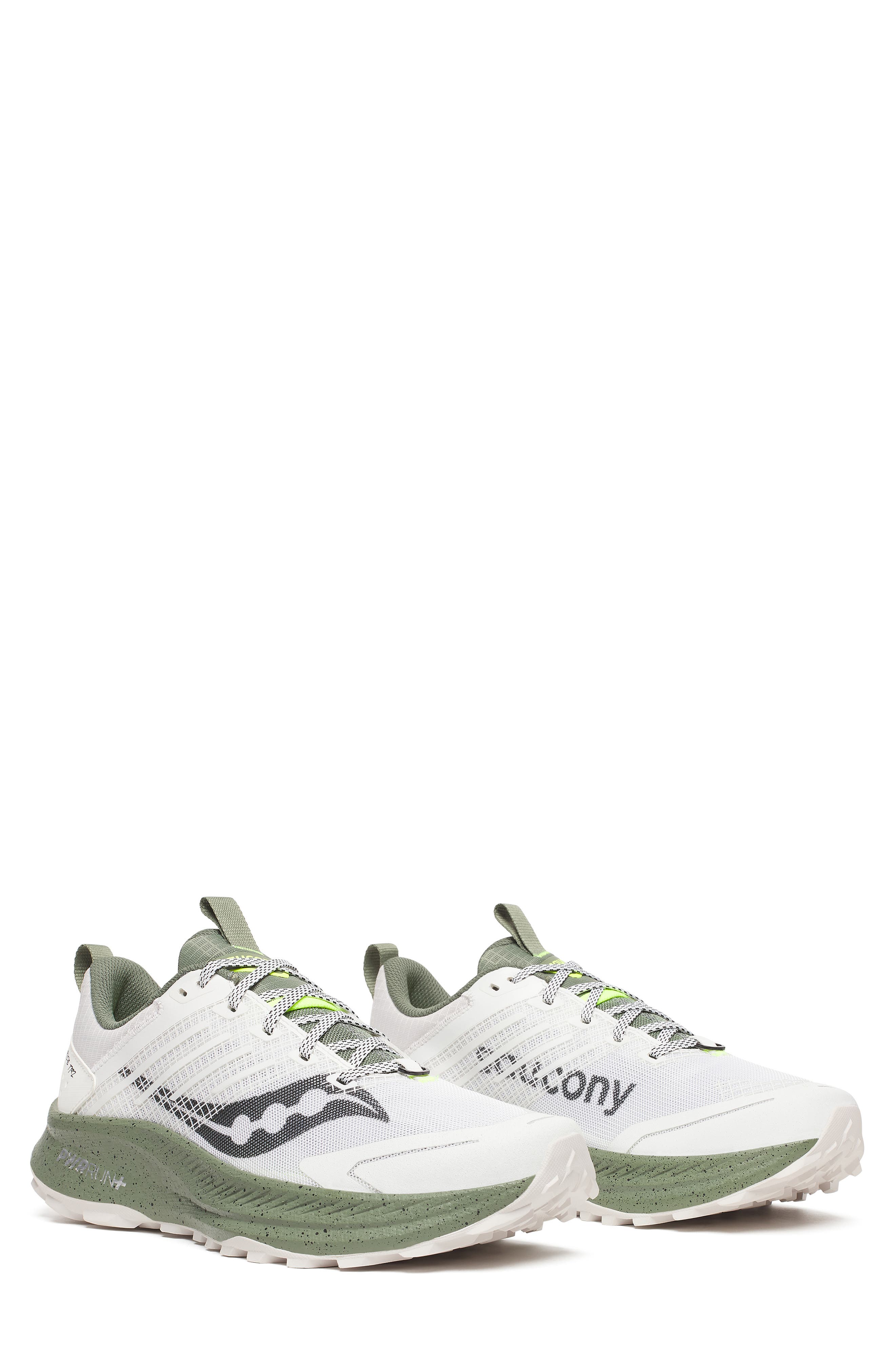 Saucony Ride TR2 Trail Running Shoe, Main, color, White/ Olivine