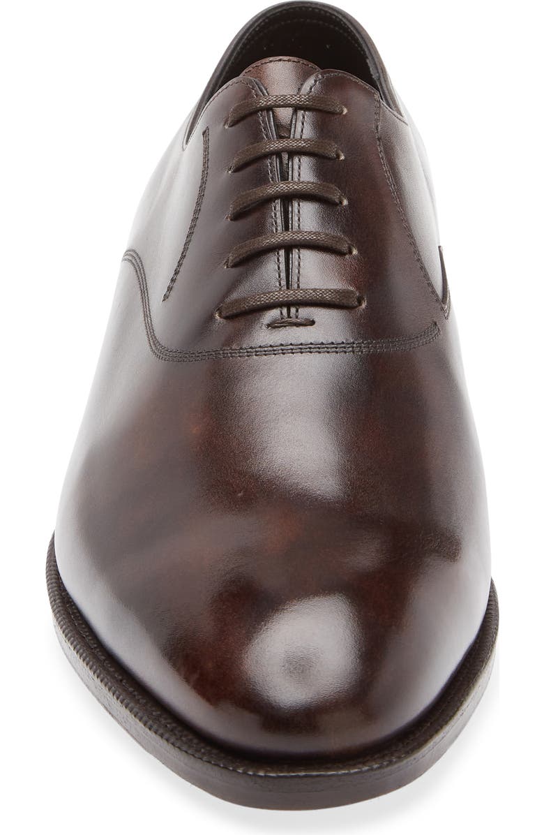 John Lobb Luke Wholecut Oxford, Alternate, color, Dark Brown