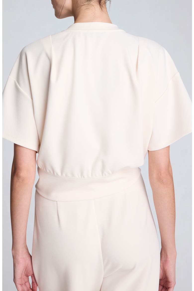 Pleated Shoulder Top, Alternate, color, OYSTER