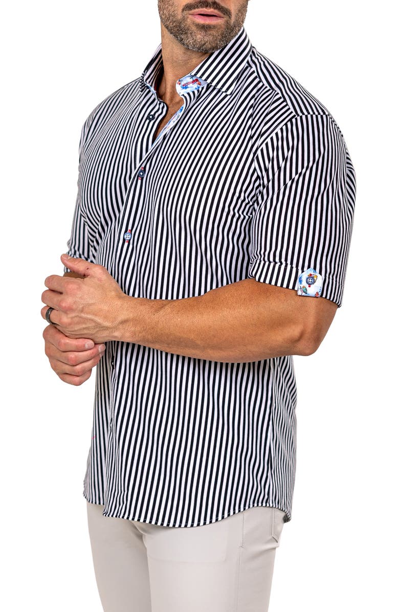 Maceoo Galileo Marthy Short Sleeve Button-Up Shirt, Alternate, color, 