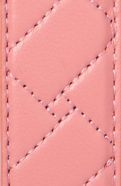 Kurt Geiger London Quilted Leather Belt In Pink