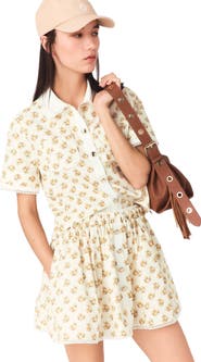 maje Patterned shirt with croquet trim