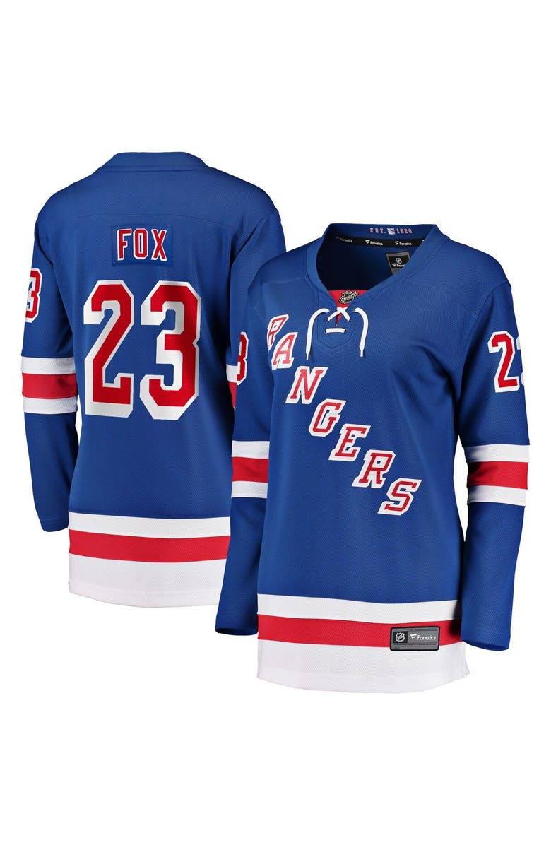 FANATICS Women's Fanatics Branded Adam Fox Blue New York Rangers Home Premier Breakaway Player Jersey, Main, color, Blue
