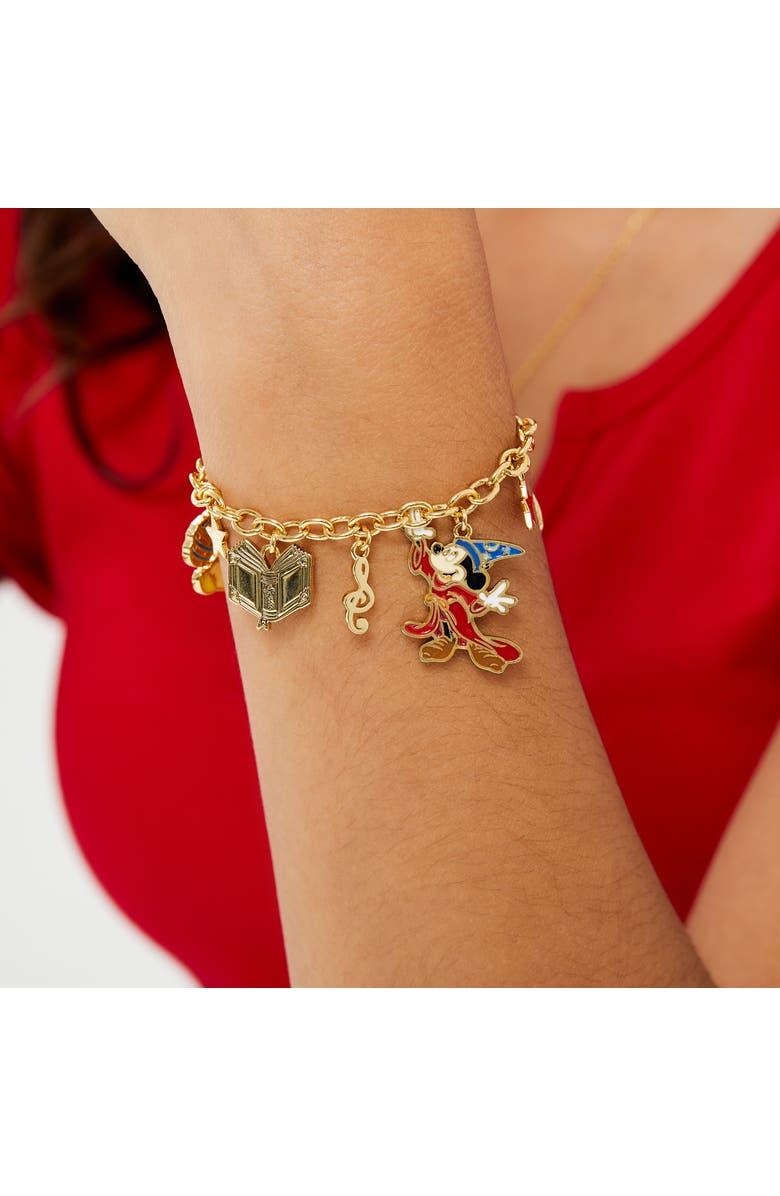 Disney Mickey Mouse Fantasia Charm Bracelet, 7 + 1'', Alternate, color,