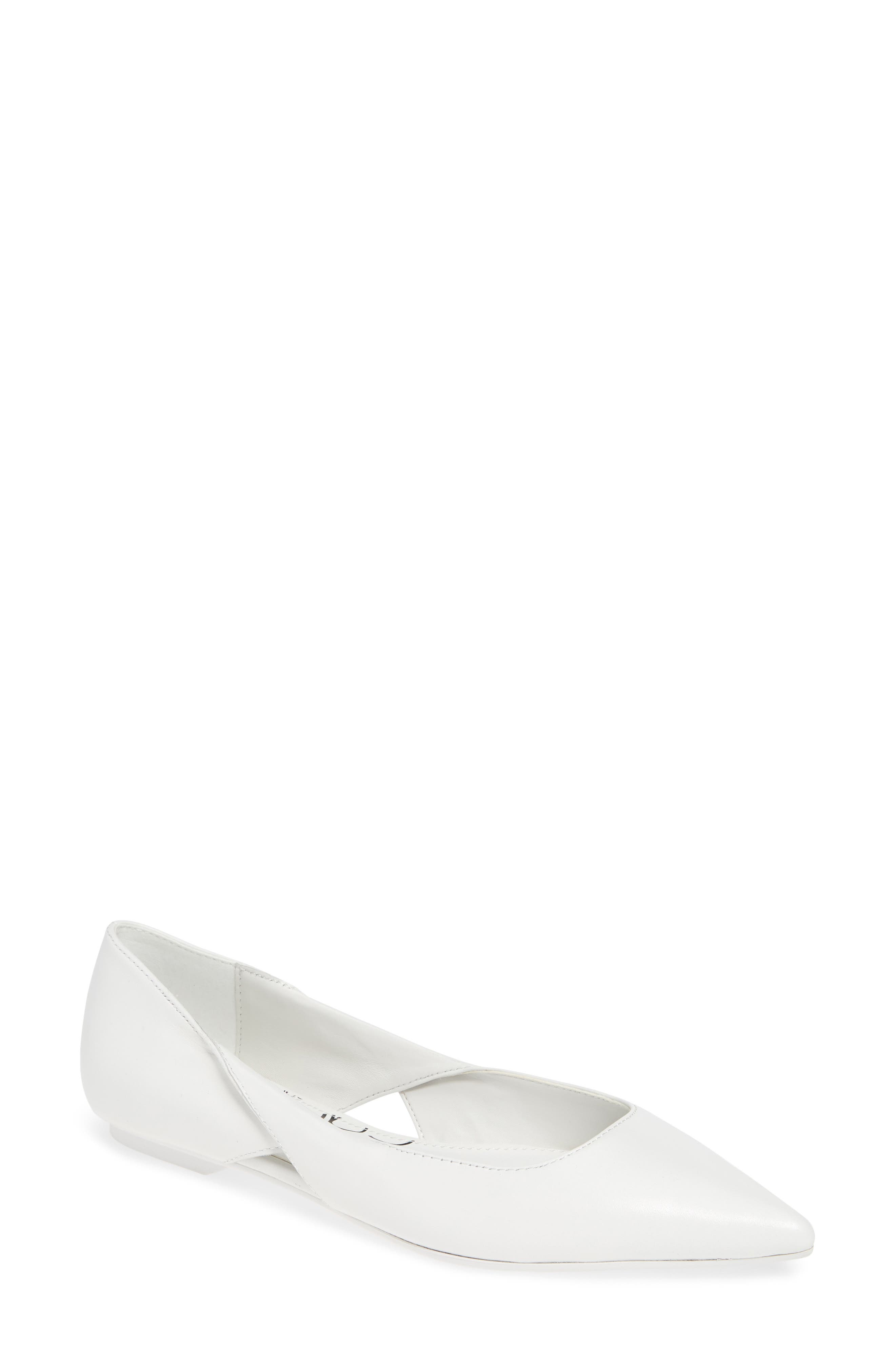 Merrel Flat, Main, color, WHITE LEATHER
