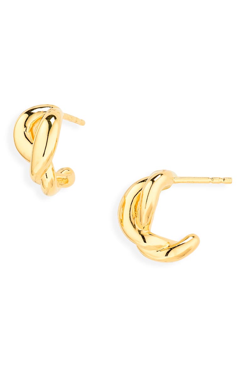 Ochre Huggie Earrings, Main, color, 18K GOLD VERMEIL