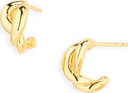 Monica Vinader Ochre Huggie Earrings