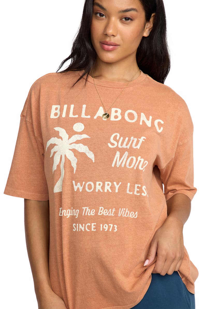 Billabong Jumps in Water Oversize Graphic T-Shirt, Alternate, color, Sunburnt
