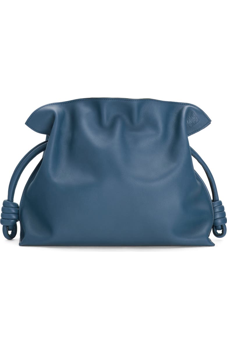 Loewe Flamenco Knot Leather Clutch, Alternate, color,