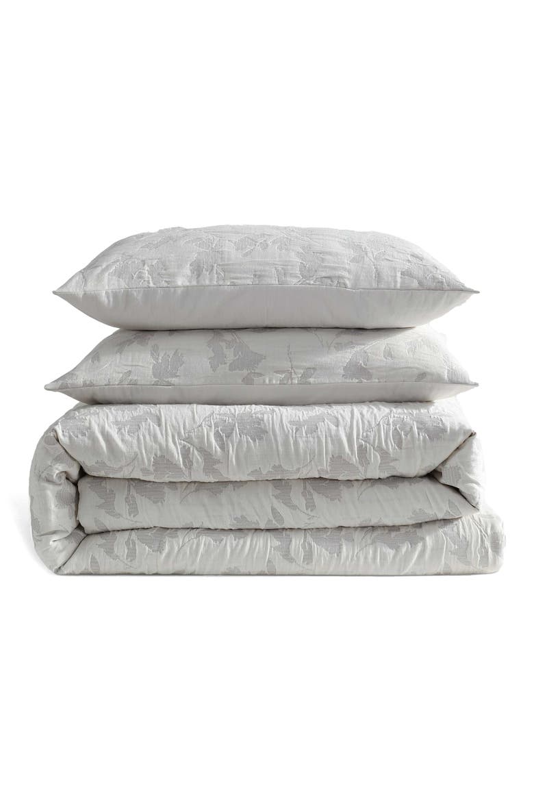 Cascade Comforter & Shams Set, Main, color, LIGHT GREY