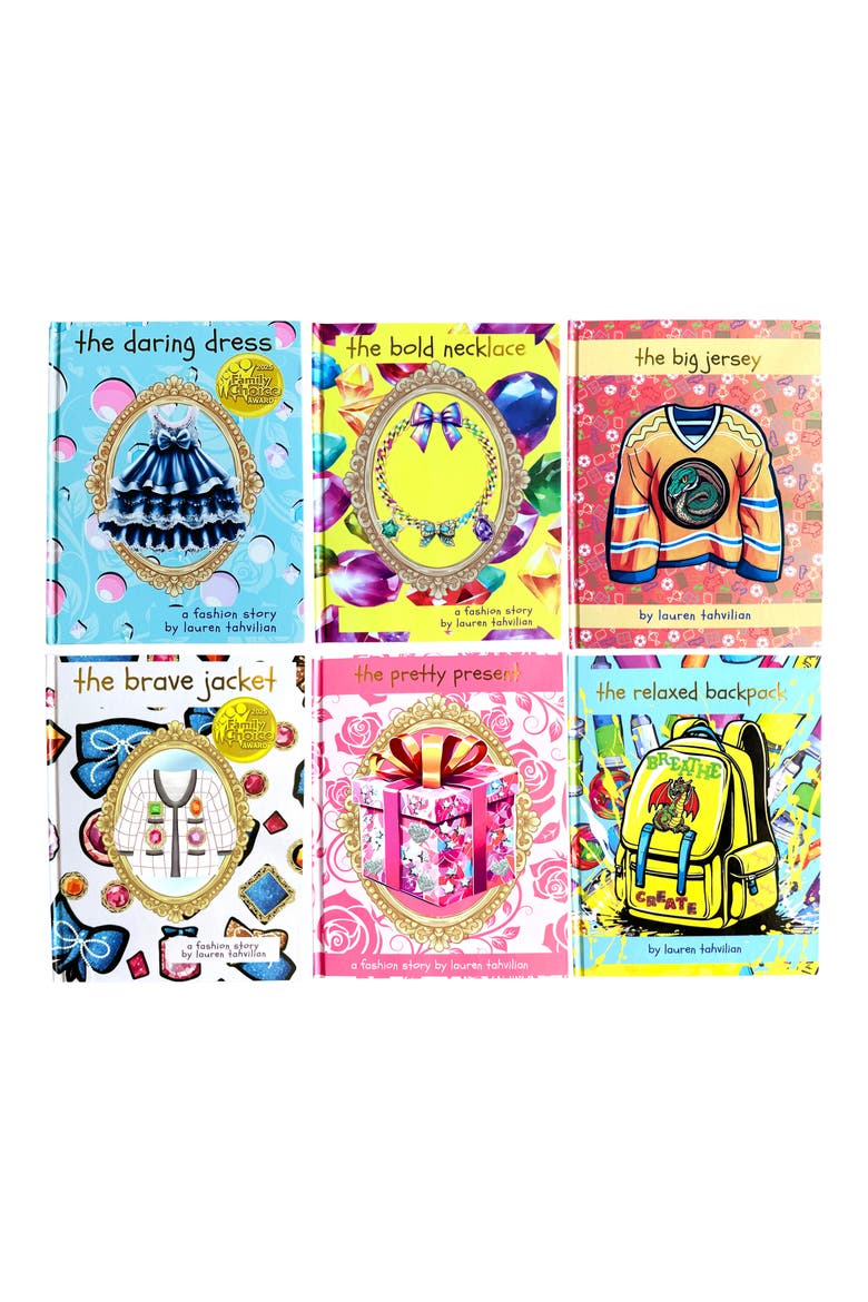 'The Daring Dress', 'The Bold Necklace', 'The Big Jersey', 'The Brave Jacket, 'The Pretty Present' & 'The Relaxed Backpack' Book Set, Main, color, NO COLOR