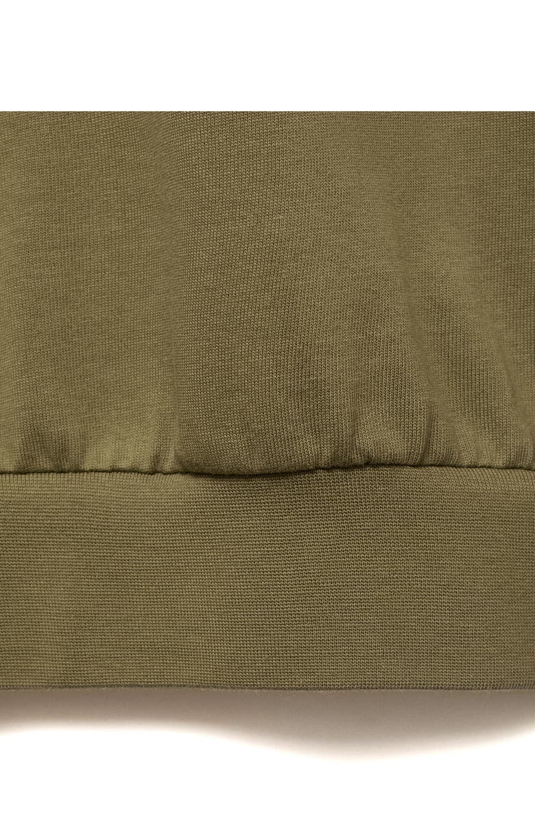 MANGO Cotton Sweatshirt, Alternate, color, Khaki Green