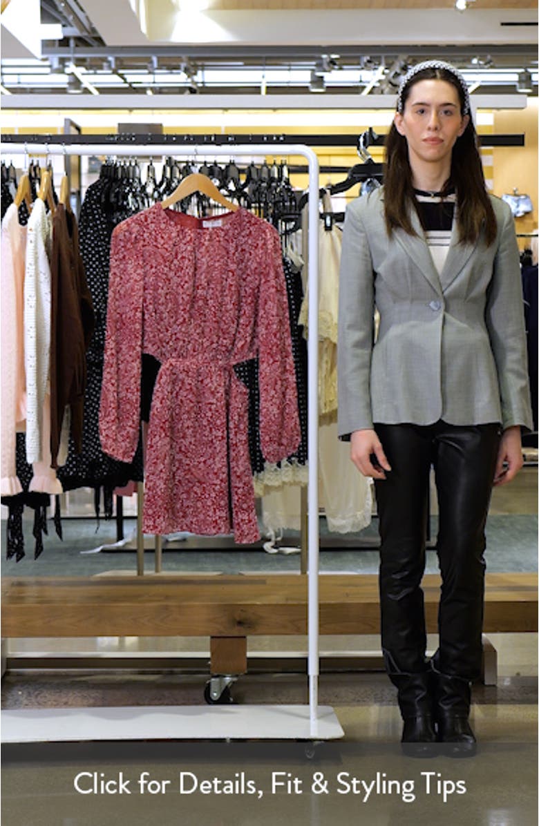 Paisley Cutout Long Sleeve Dress, sales video thumbnail