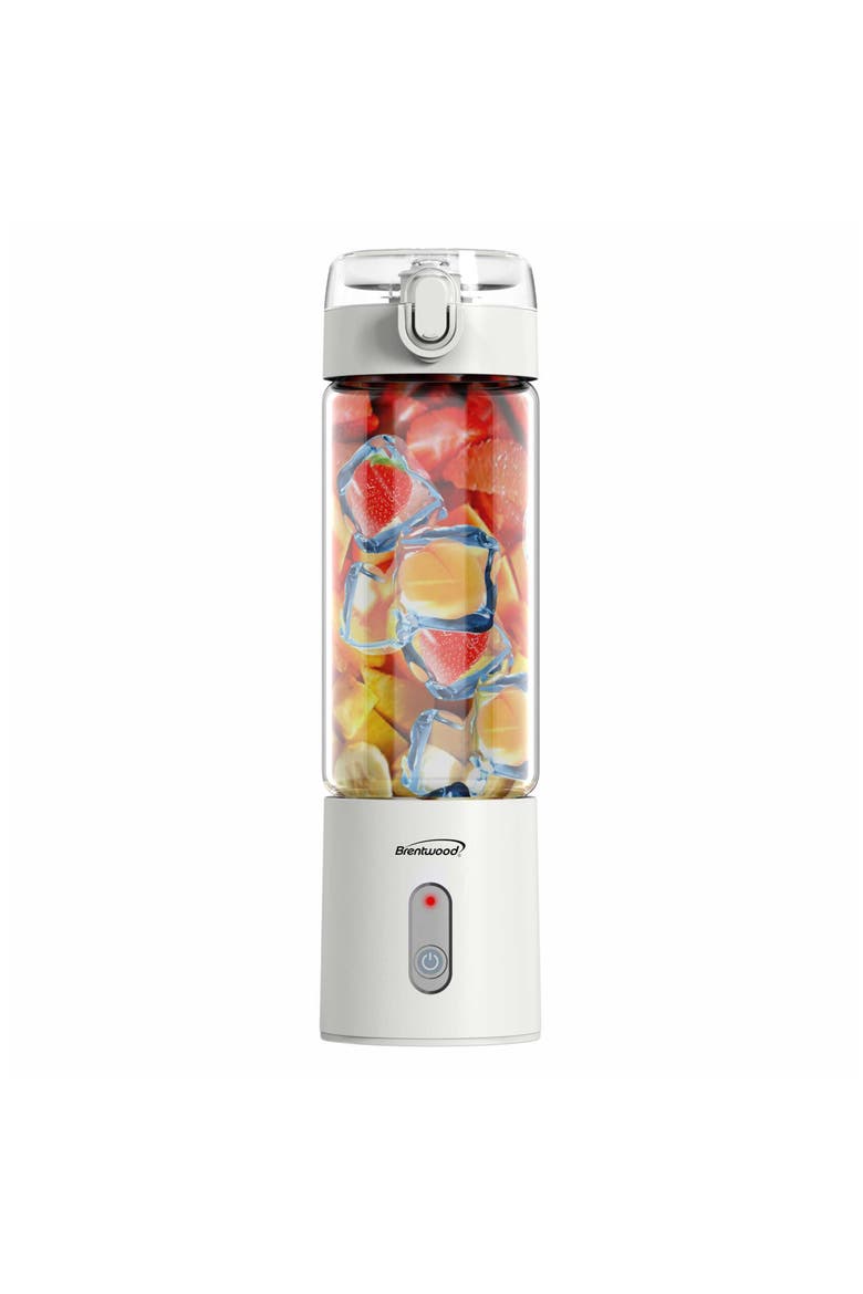 17 Oz Battery Operated Glass Blender, Main, color, White