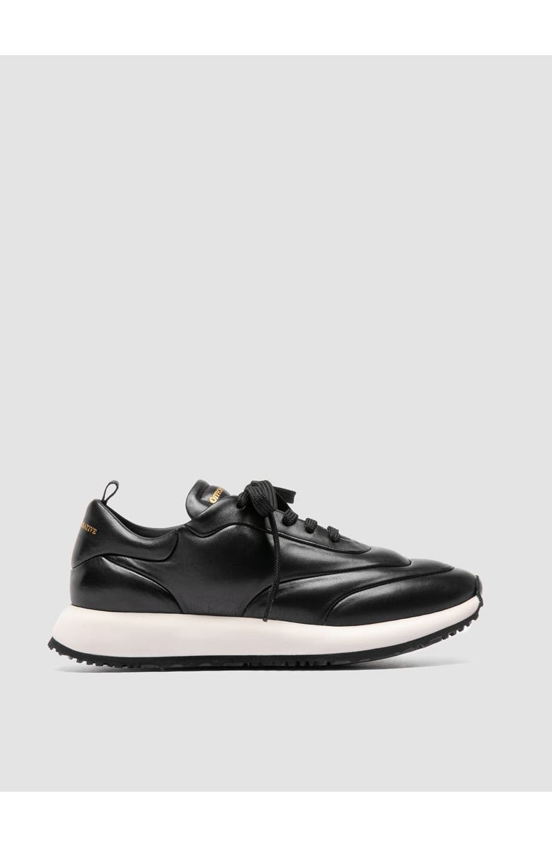 Officine Creative Solstice 101 Leather Running Sneakers, Main, color, Black