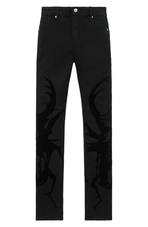 Bryant Graphic Skinny Jeans (Black Beetle)